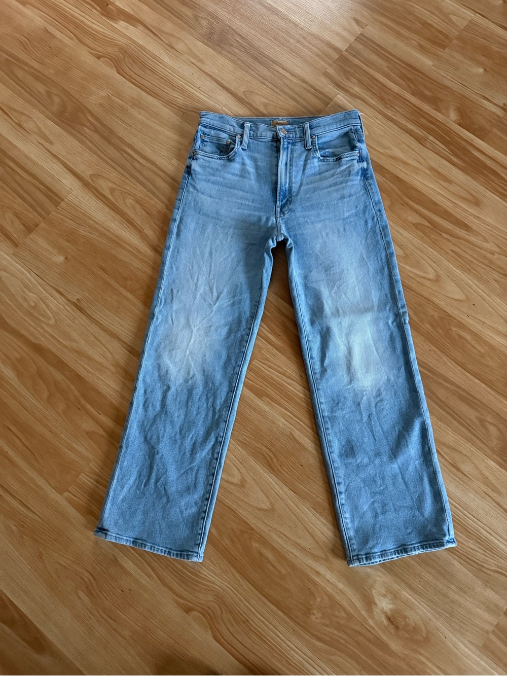 Super Cute Mother The Rambler Zip Ankle Jeans in Look Ma, No Hands! -Size 27